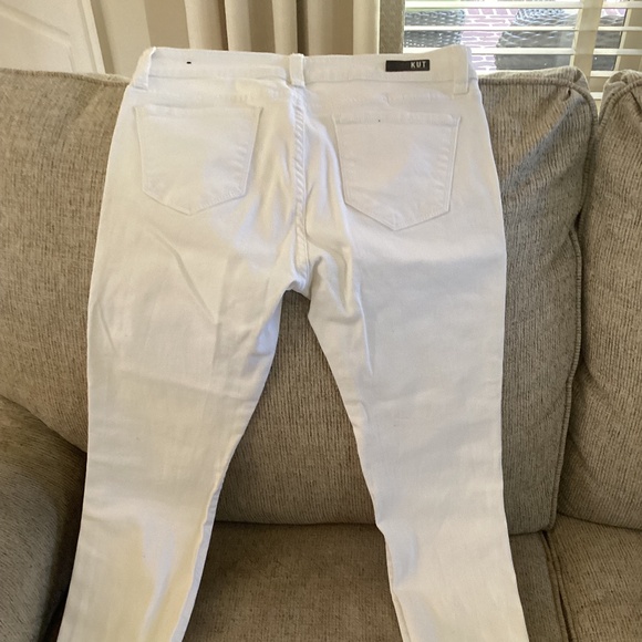 Kut from the Kloth Denim - Kut white ankle skinny jeans size 8